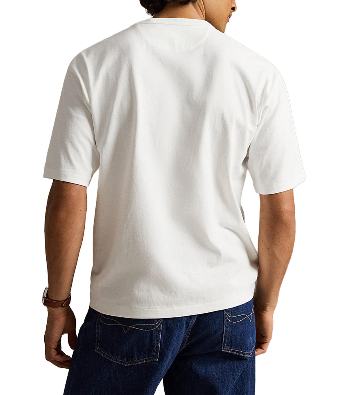Men's Relaxed Fit Jersey Crewneck T-Shirt White