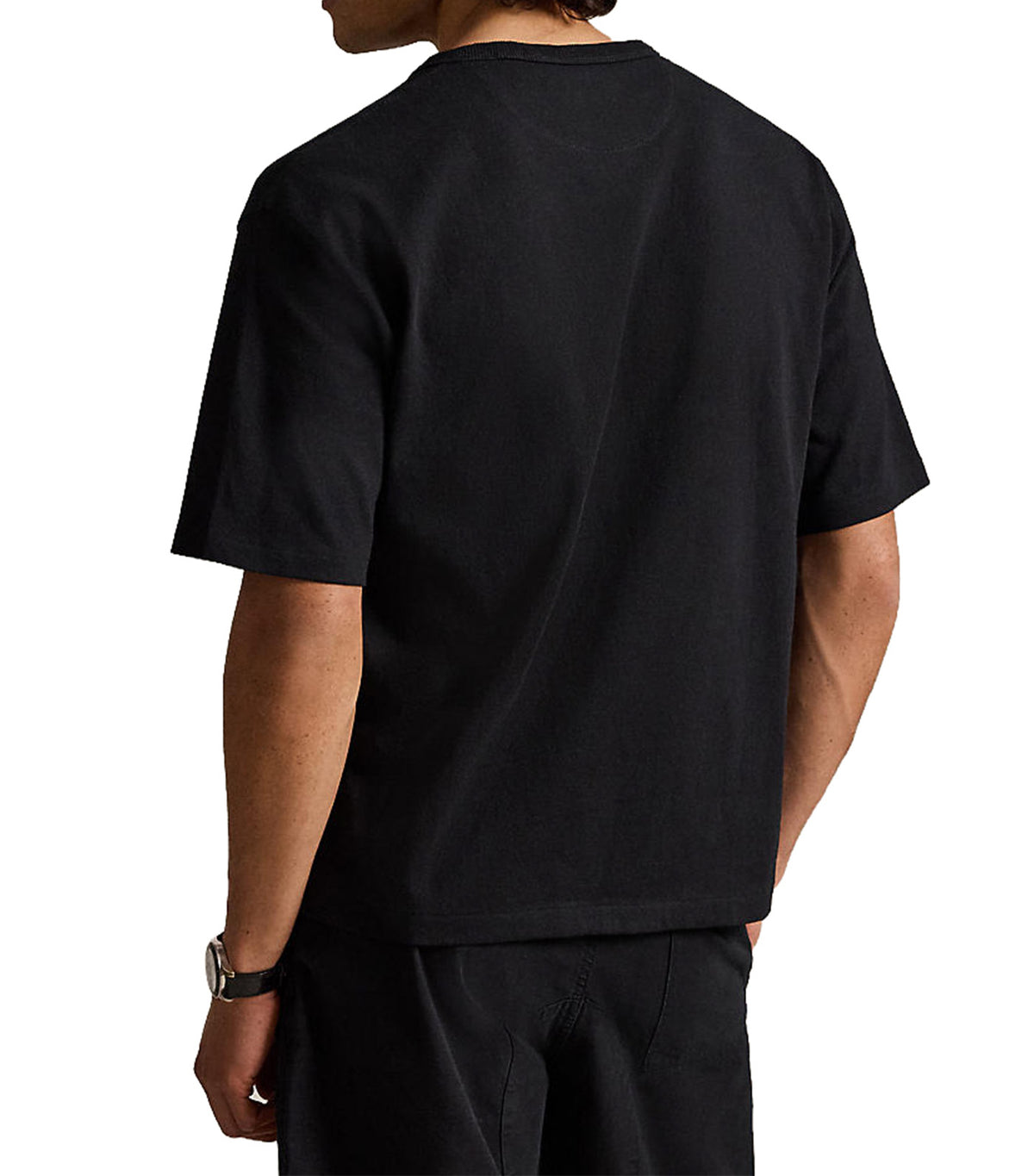Men's Relaxed Fit Jersey Crewneck T-Shirt Black