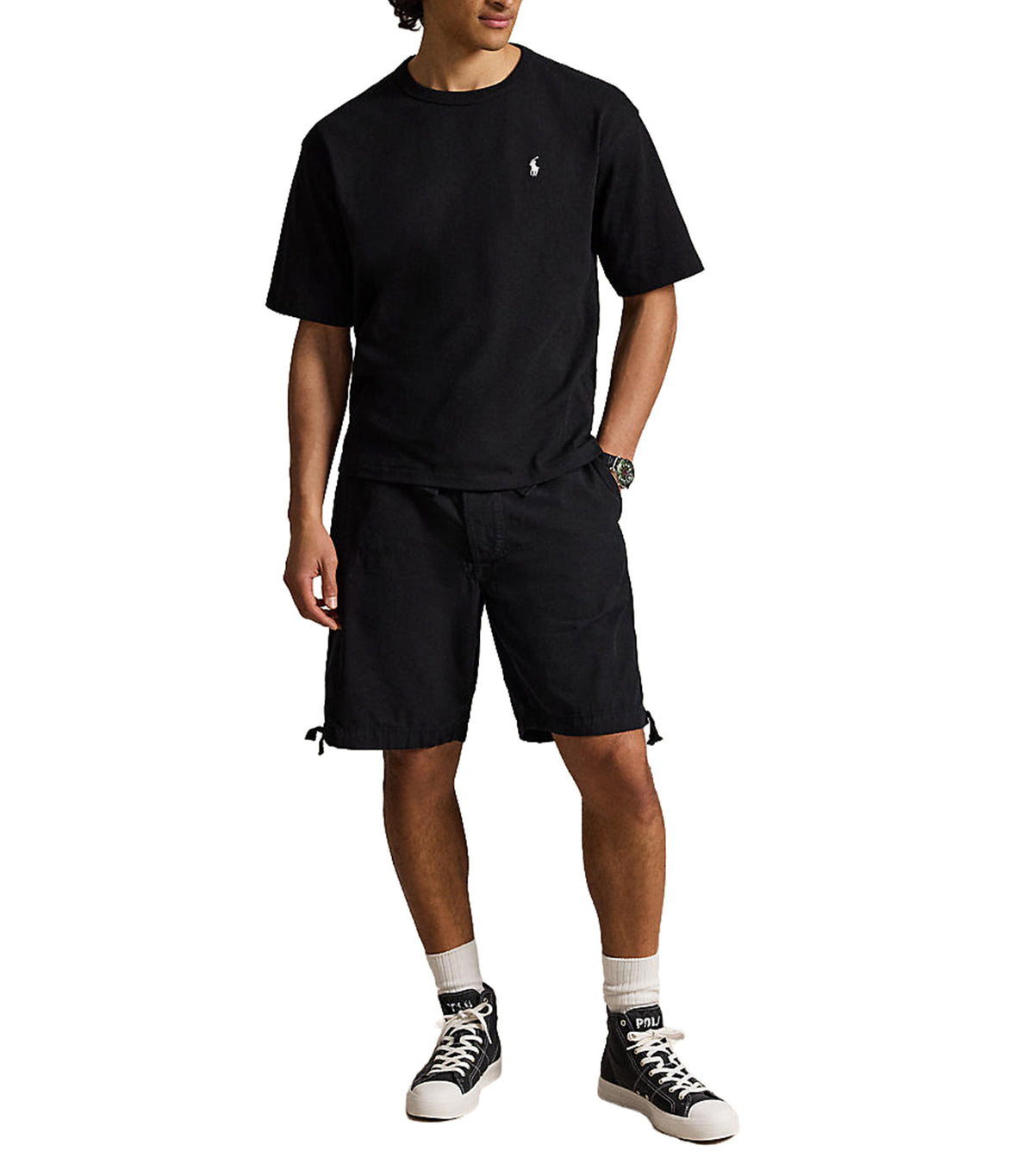 Men's Relaxed Fit Jersey Crewneck T-Shirt Black