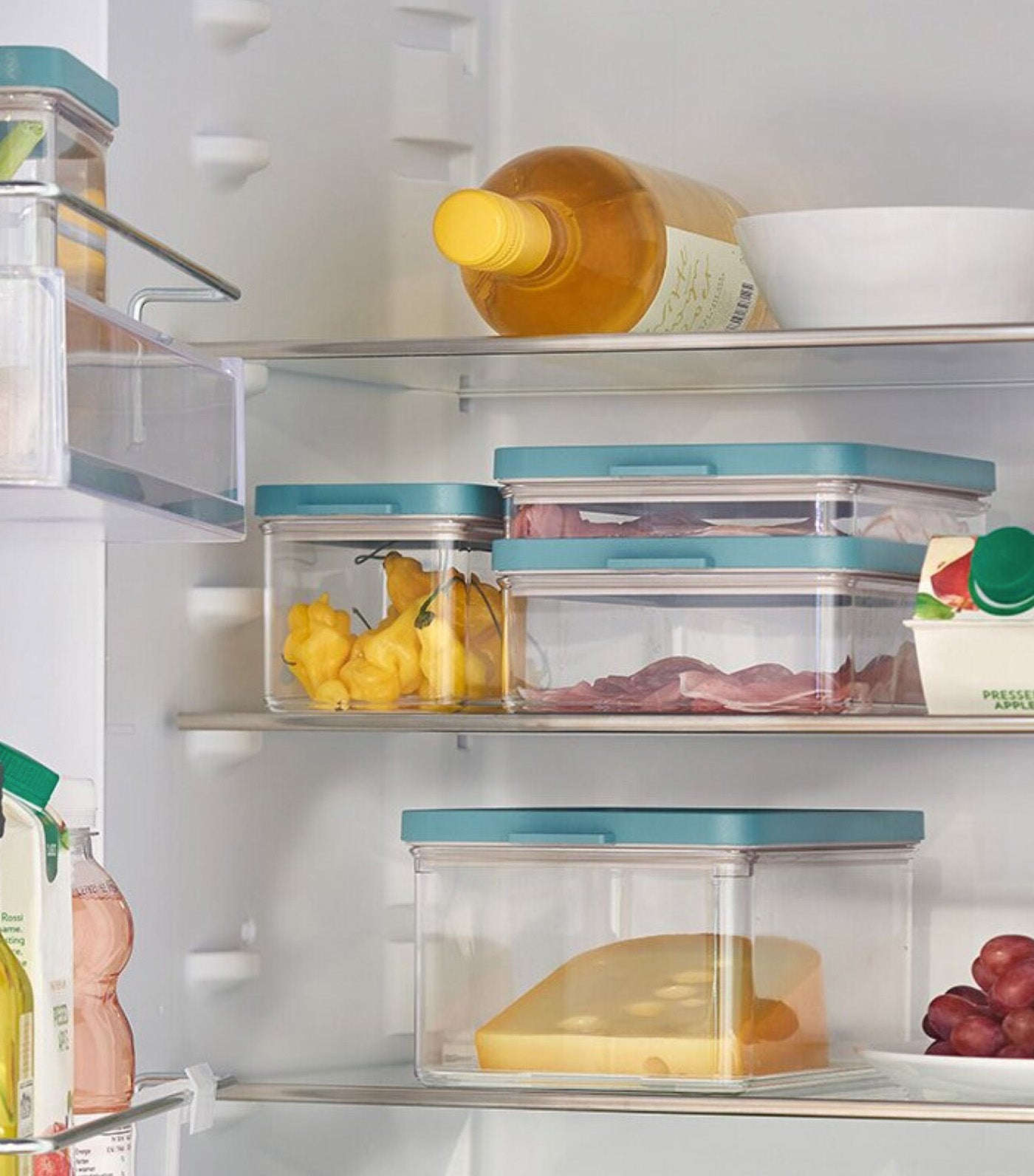 MakeRoom Mepal Omnia Fridge Box - Nordic White