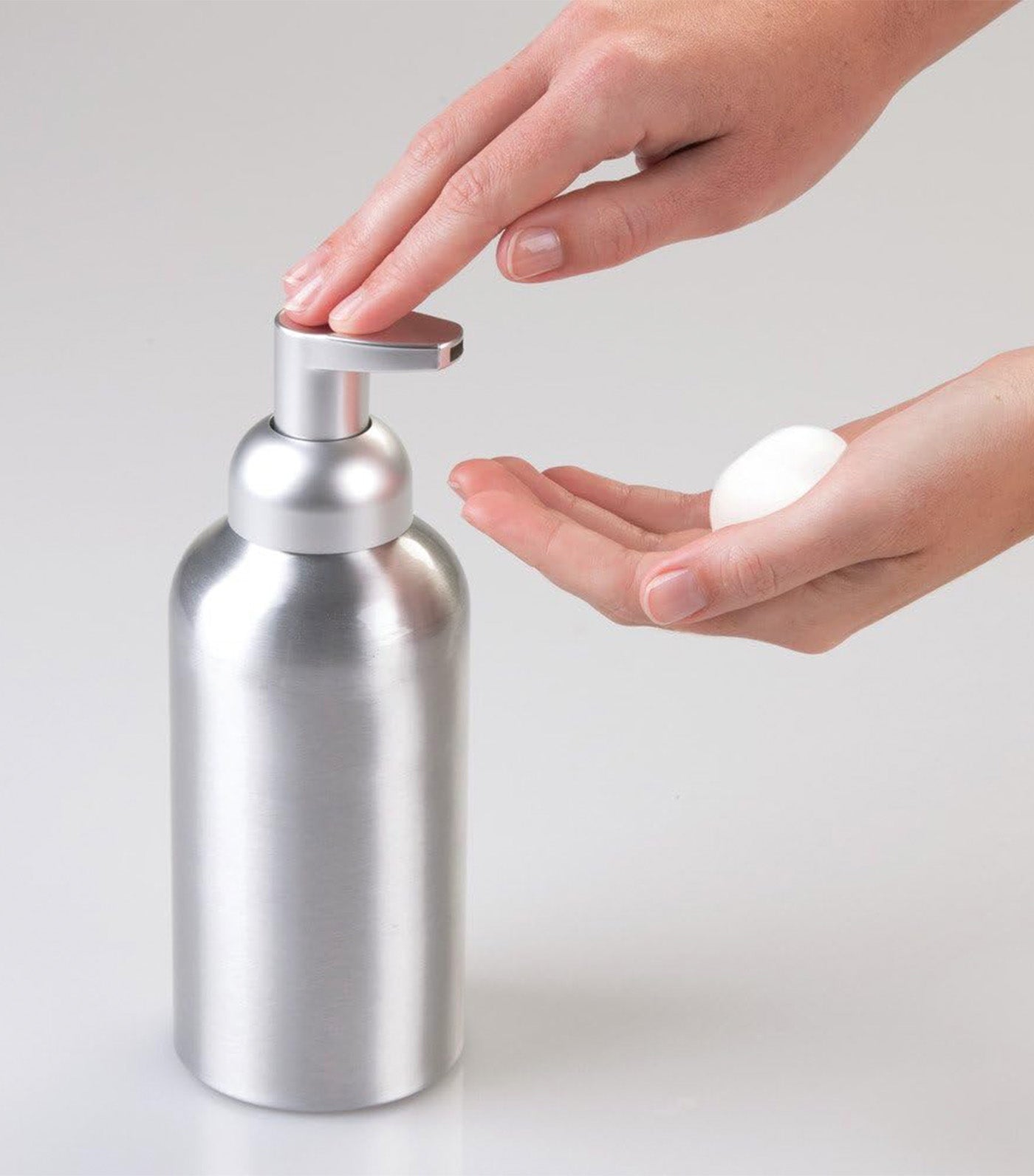 Foaming Soap Pump Silver