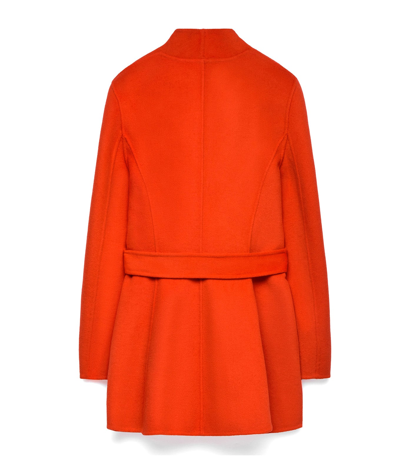 Fitted Double-Faced Coat Red