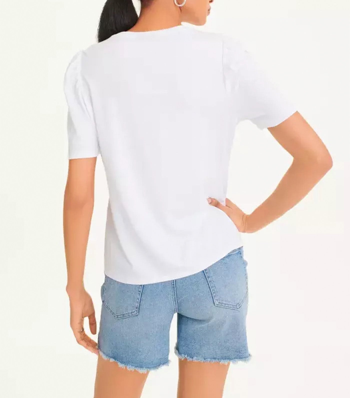 Short Sleeve Conversational Tee White