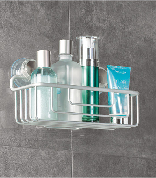 iDesign Metro Aluminum Suction Basket