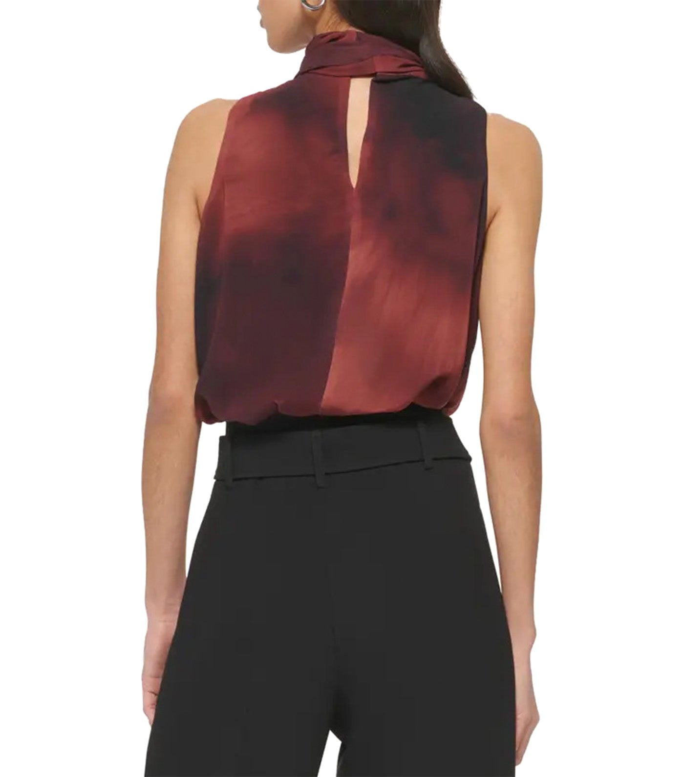 Short Sleeve Tie Neck Blouse Bricklane Multi