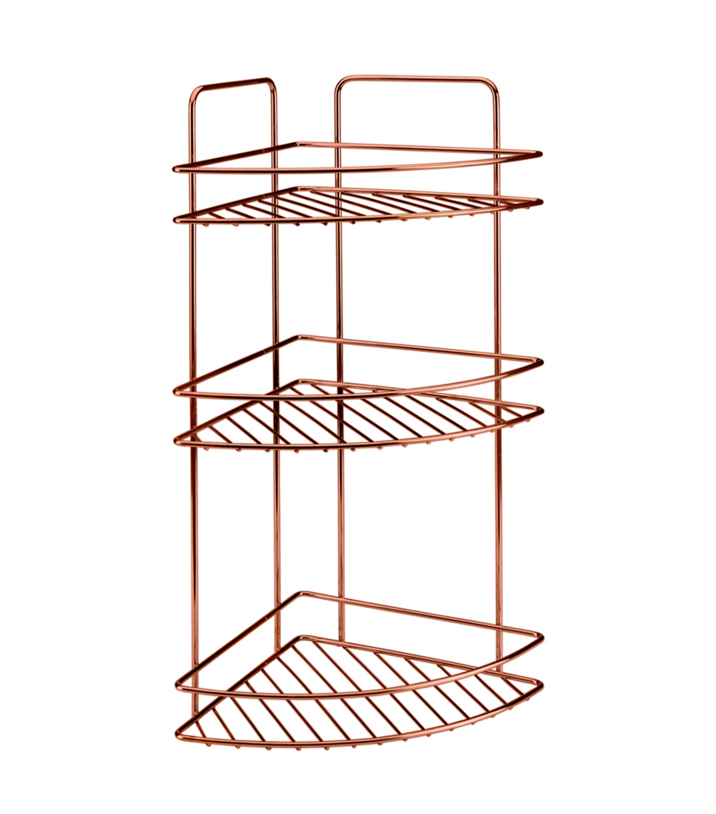 MakeRoom Reflex Three-Tier Corner Shelf - Copper