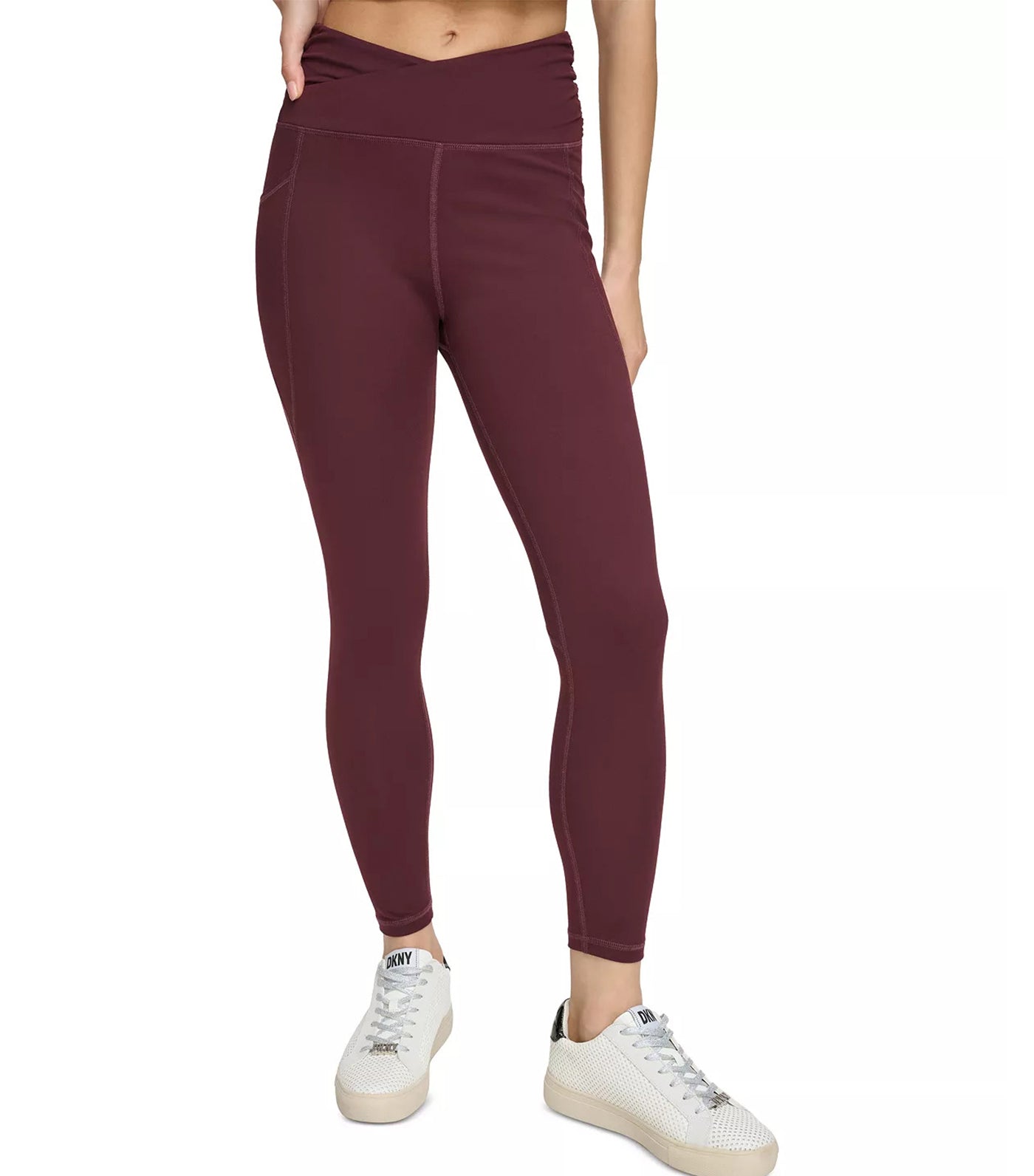 Balance Crossover High Waist Leggings Currant