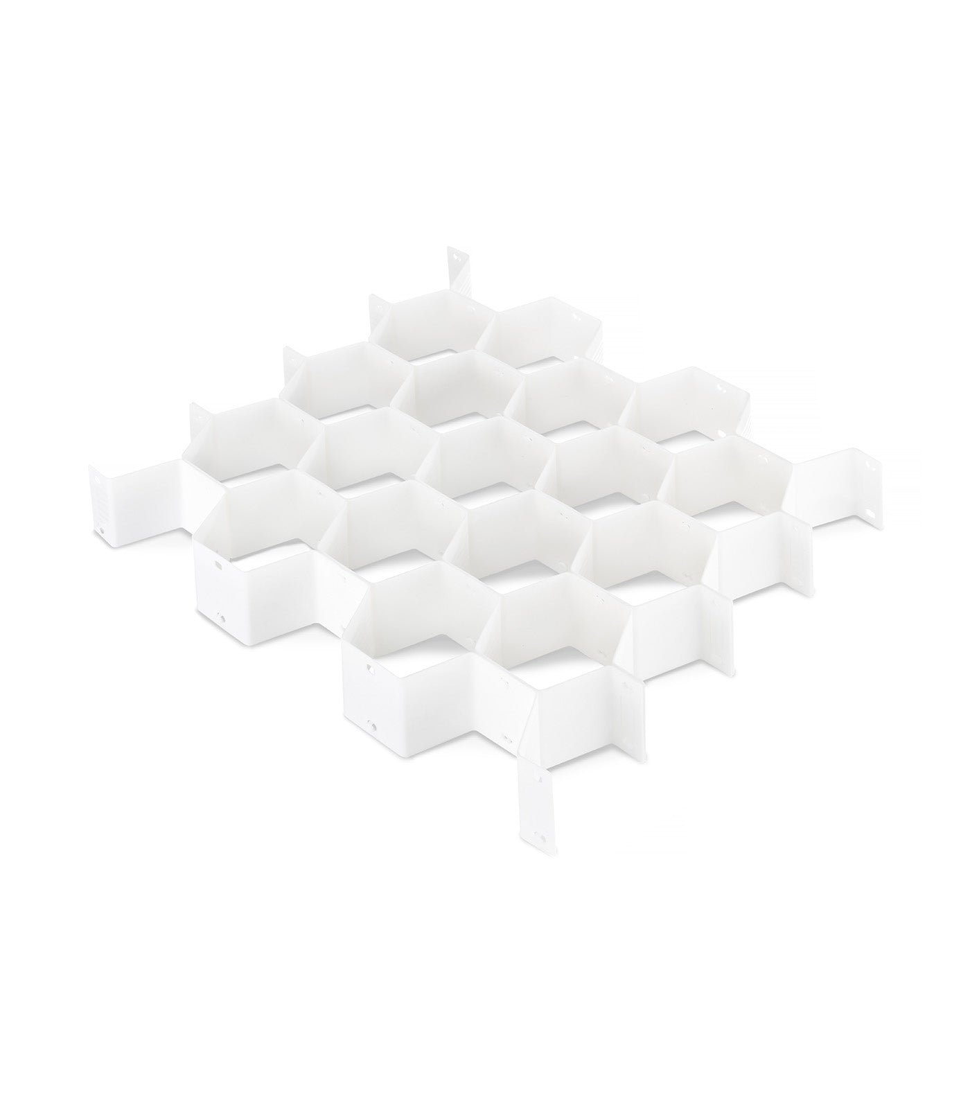 Honeycomb Drawer Organizer White