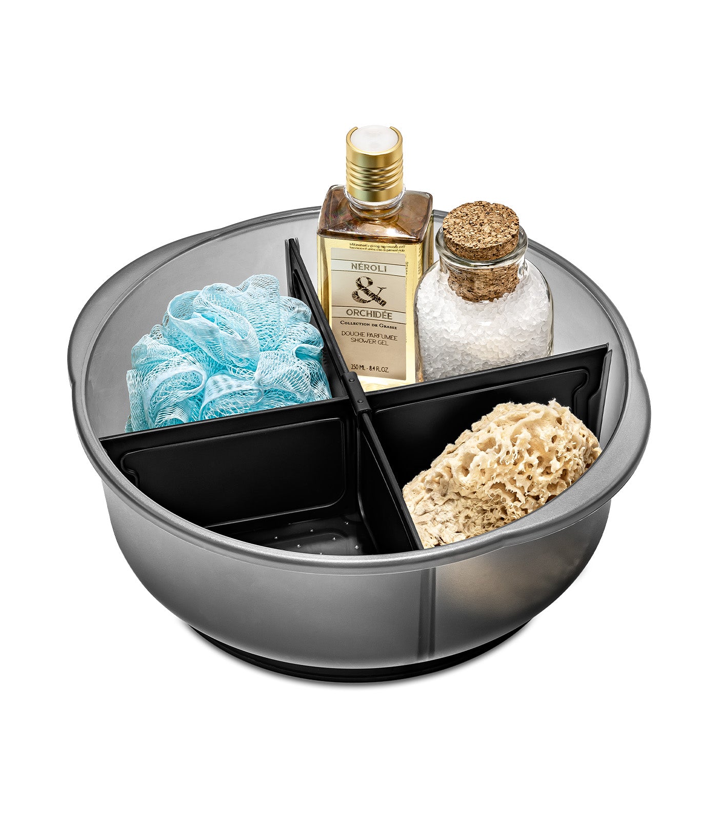 Short Divided Tote Carbon