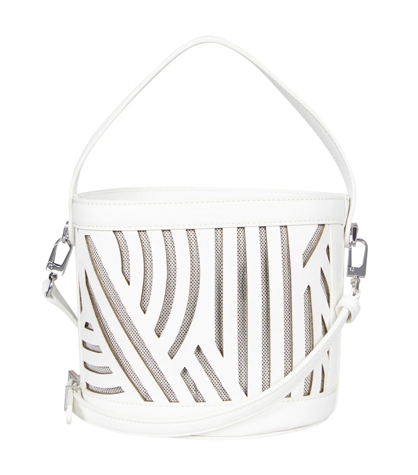 Hildi Bucket Crossbody Bag Optic White/Natural