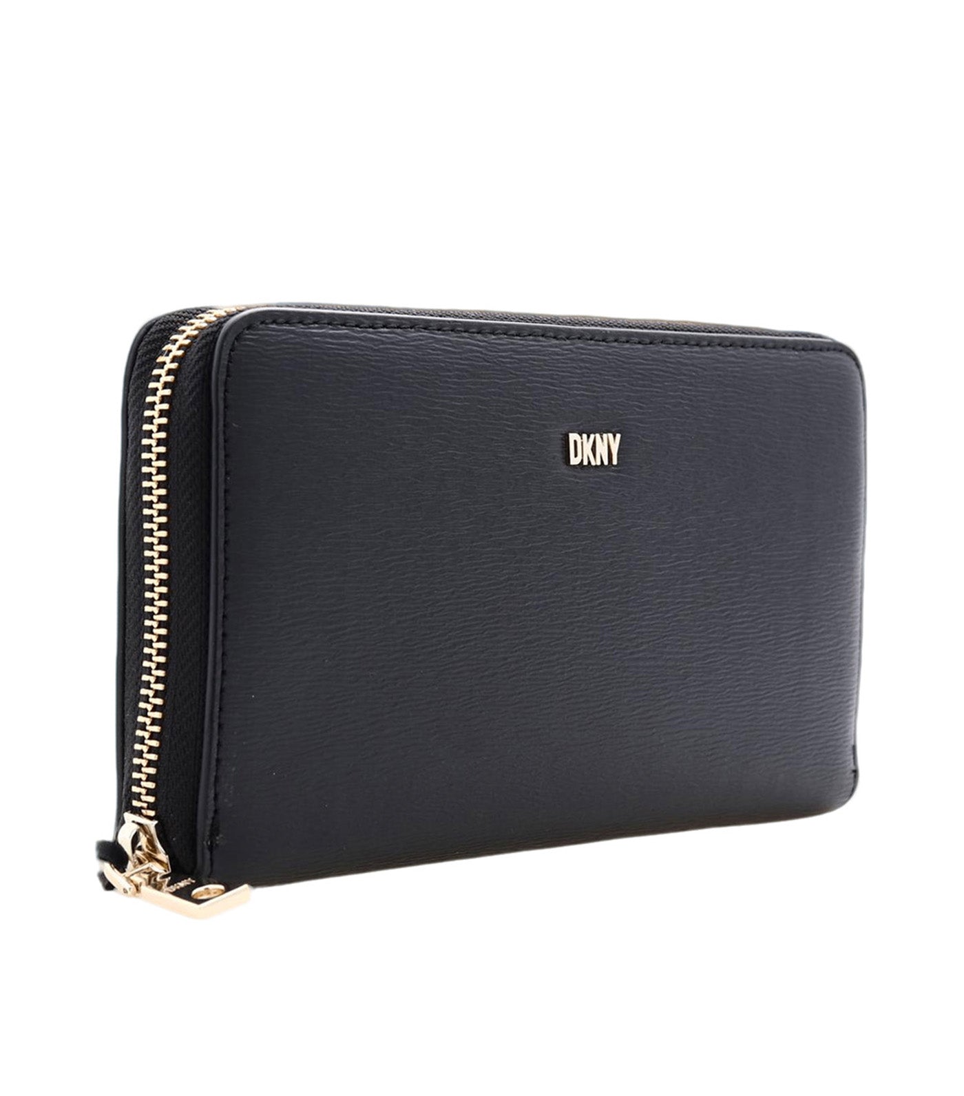 Perri Large Zip Around Wallet Black/Gold