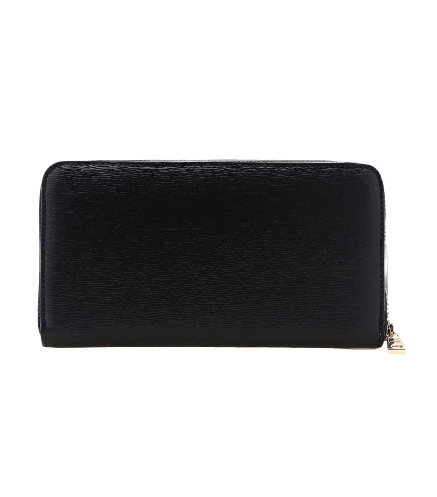 Perri Large Zip Around Wallet Black/Gold