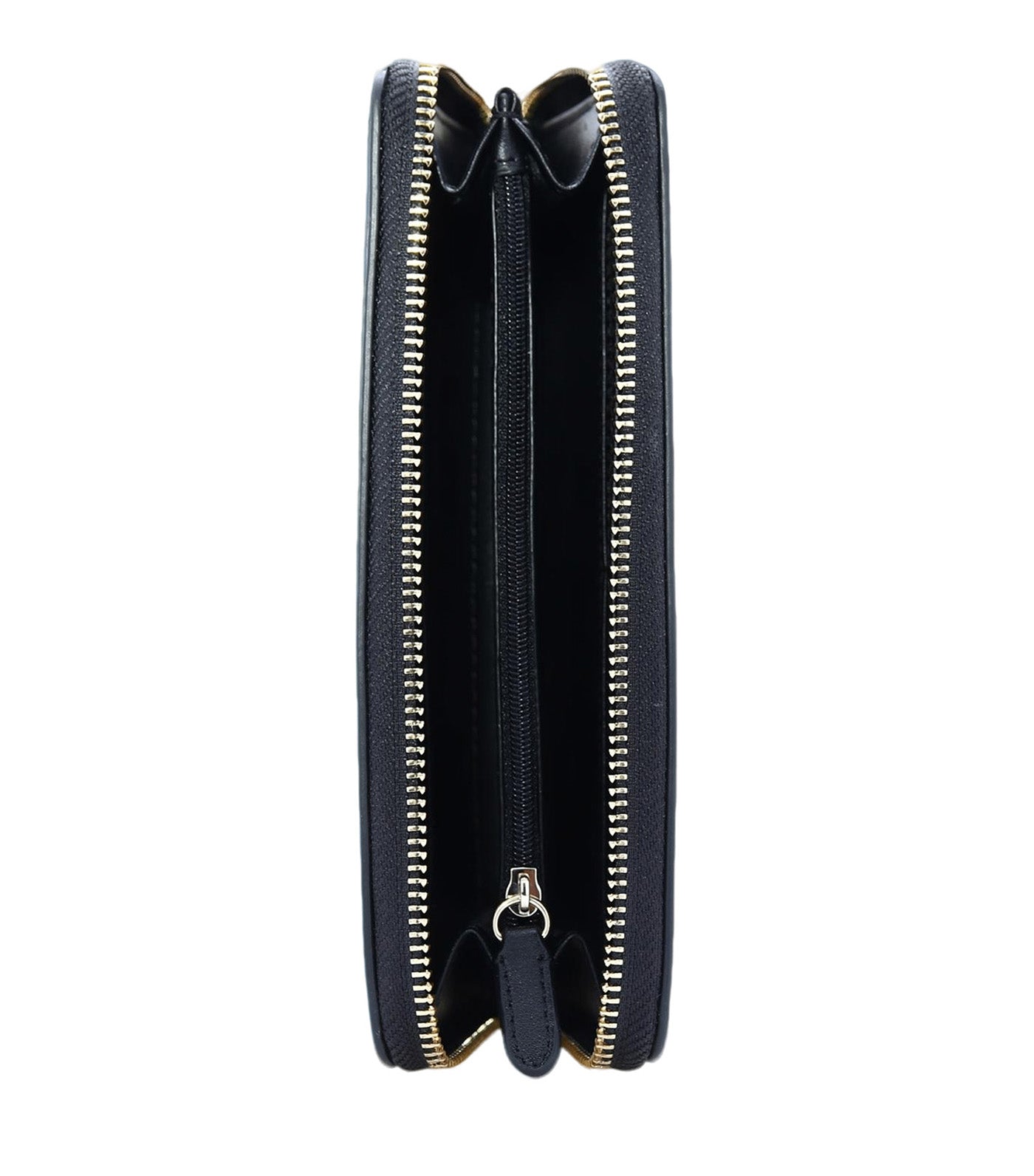 Perri Large Zip Around Wallet Black/Gold