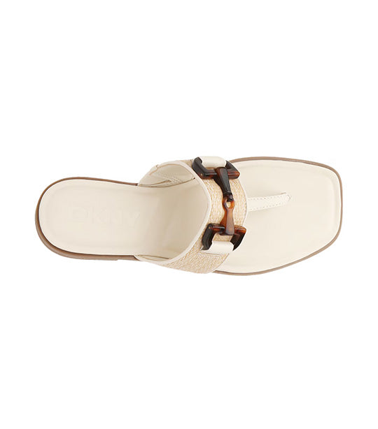 Horizon Flat Thong Sandal Natural/Bone