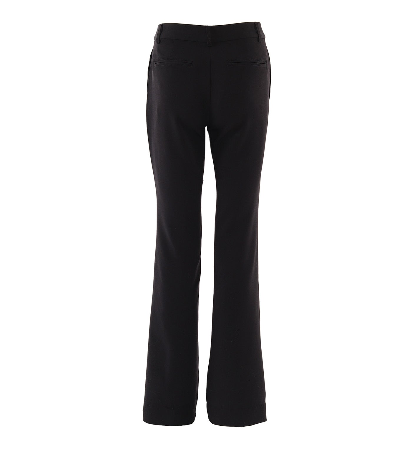 Front Slit Stretch Twill Trouser Black