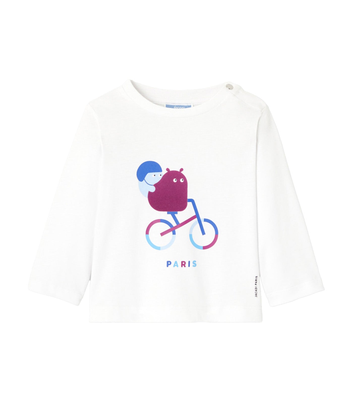 Plaisant Long Sleeved T-Shirt Blanc