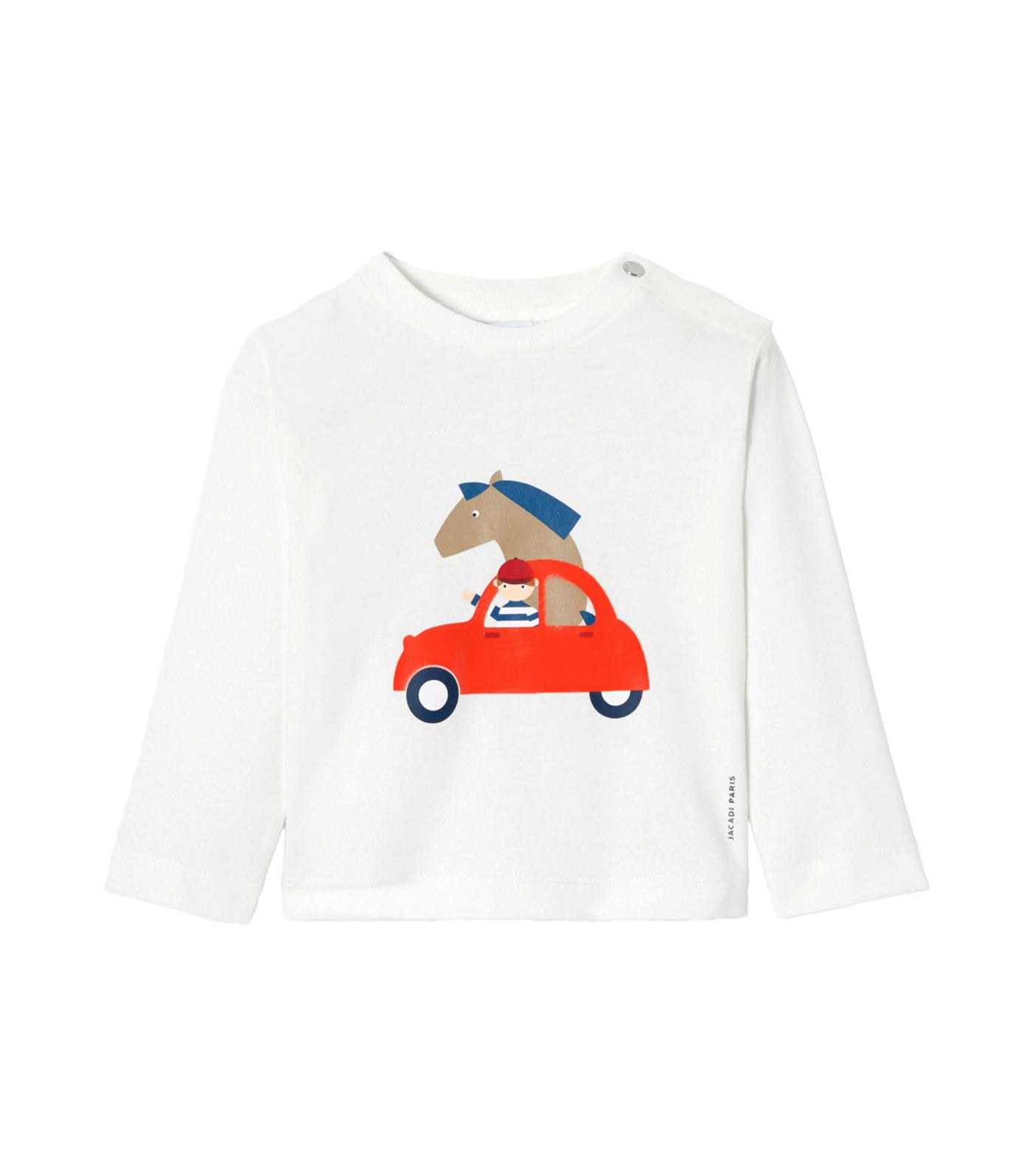 Permis Long Sleeved T-Shirt Blanc Doux