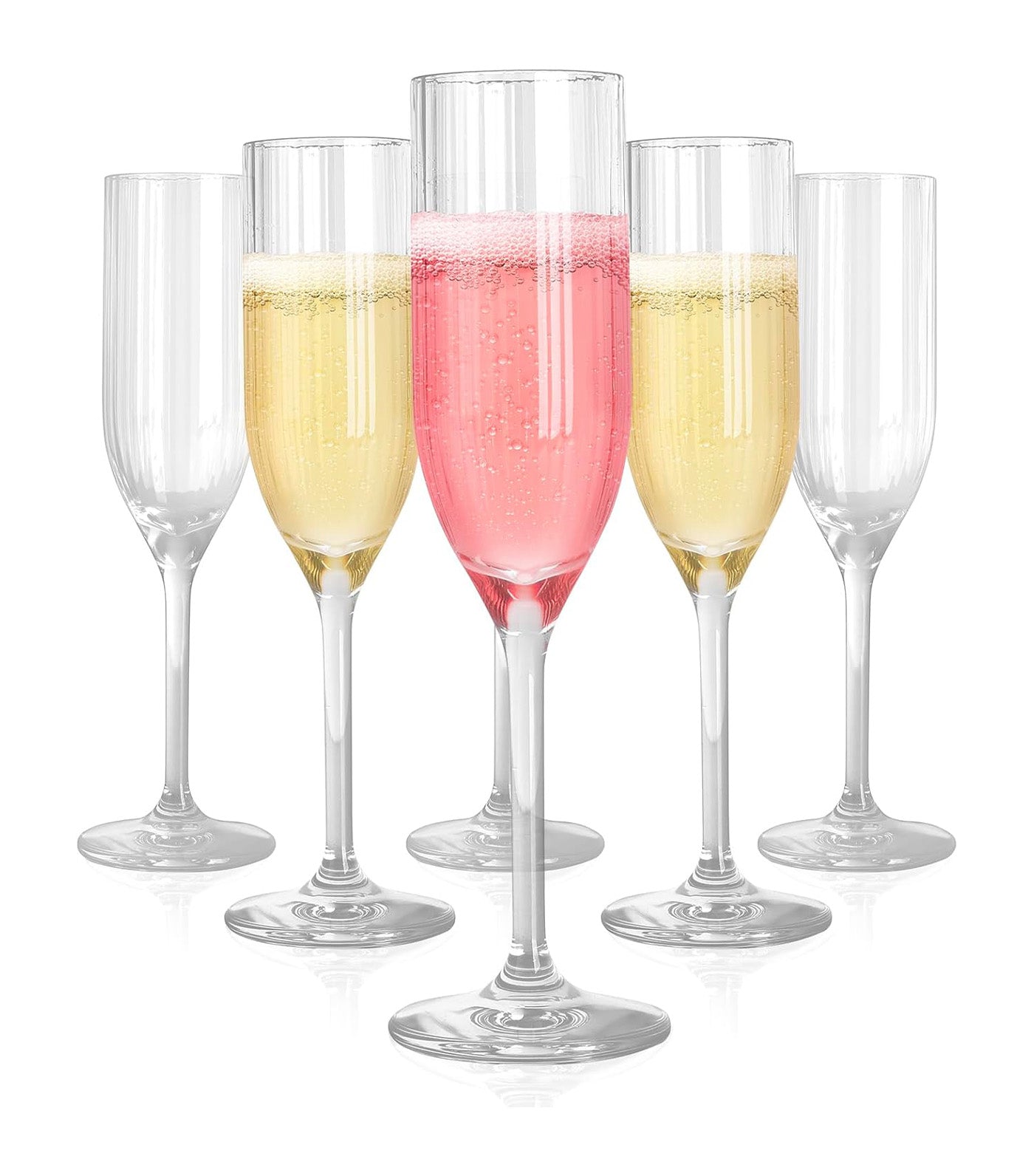 5oz Crystal Clear Champagne Flutes