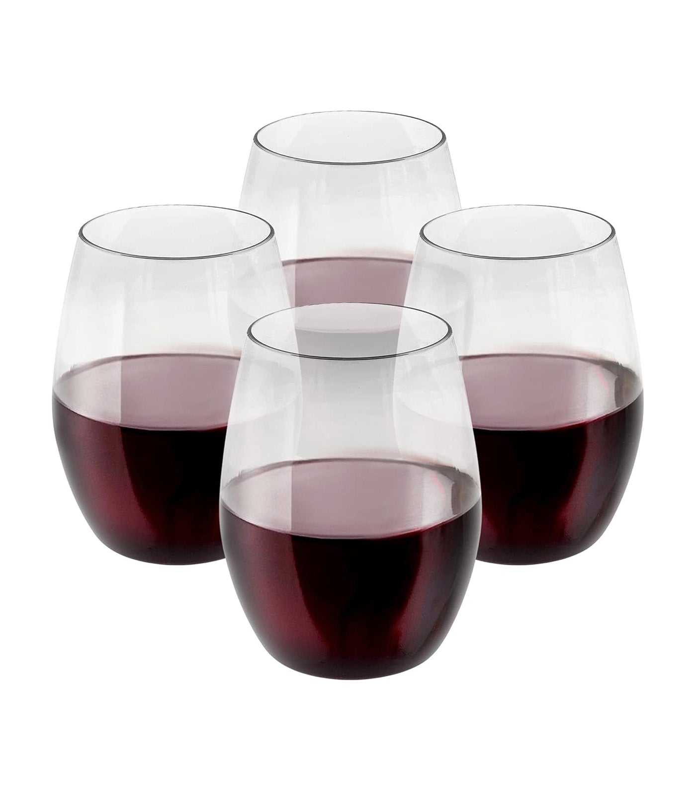 4 Pack 16oz Stemless Wine Glass