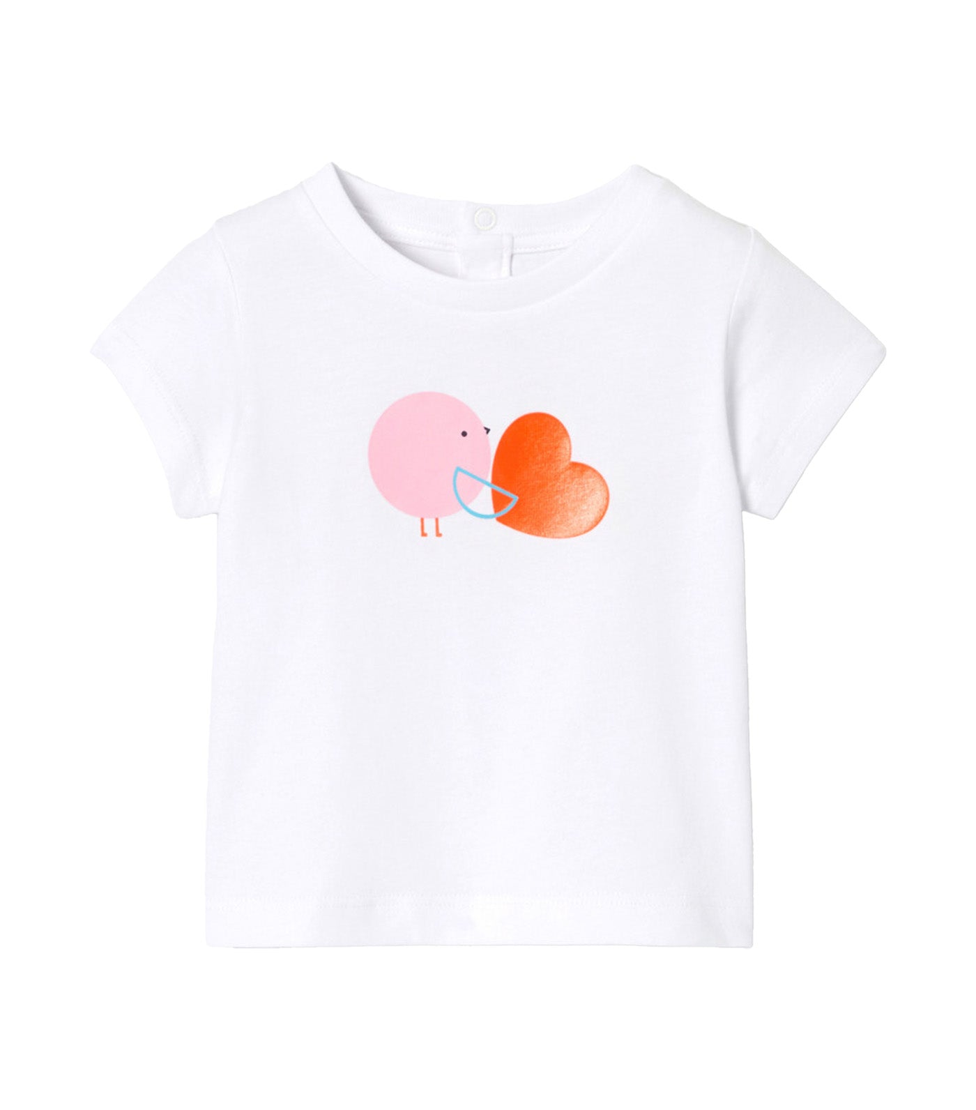 Coeur T-Shirt Blanc