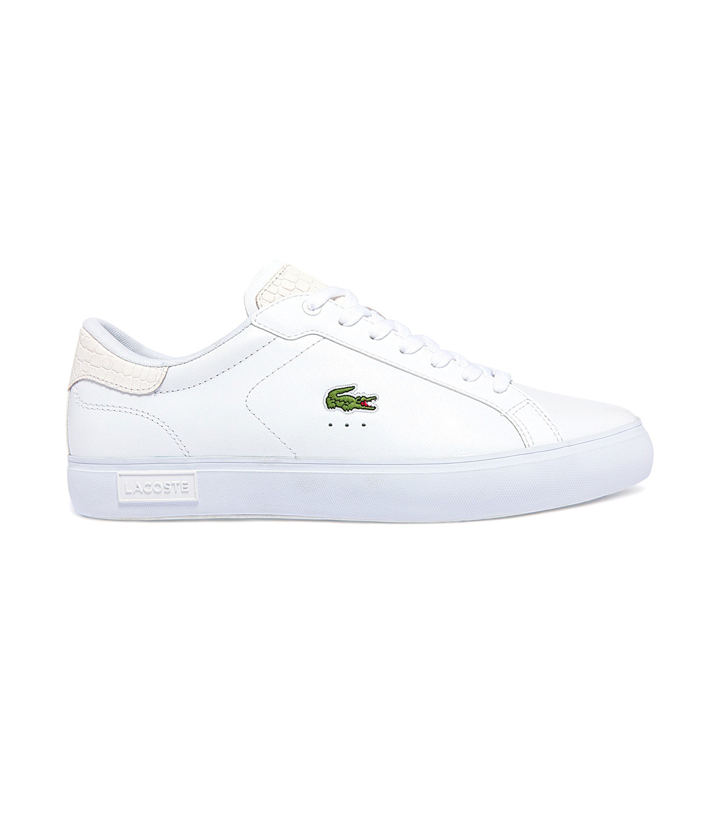 Men’s Powercourt Reptile Print Leather Trainers