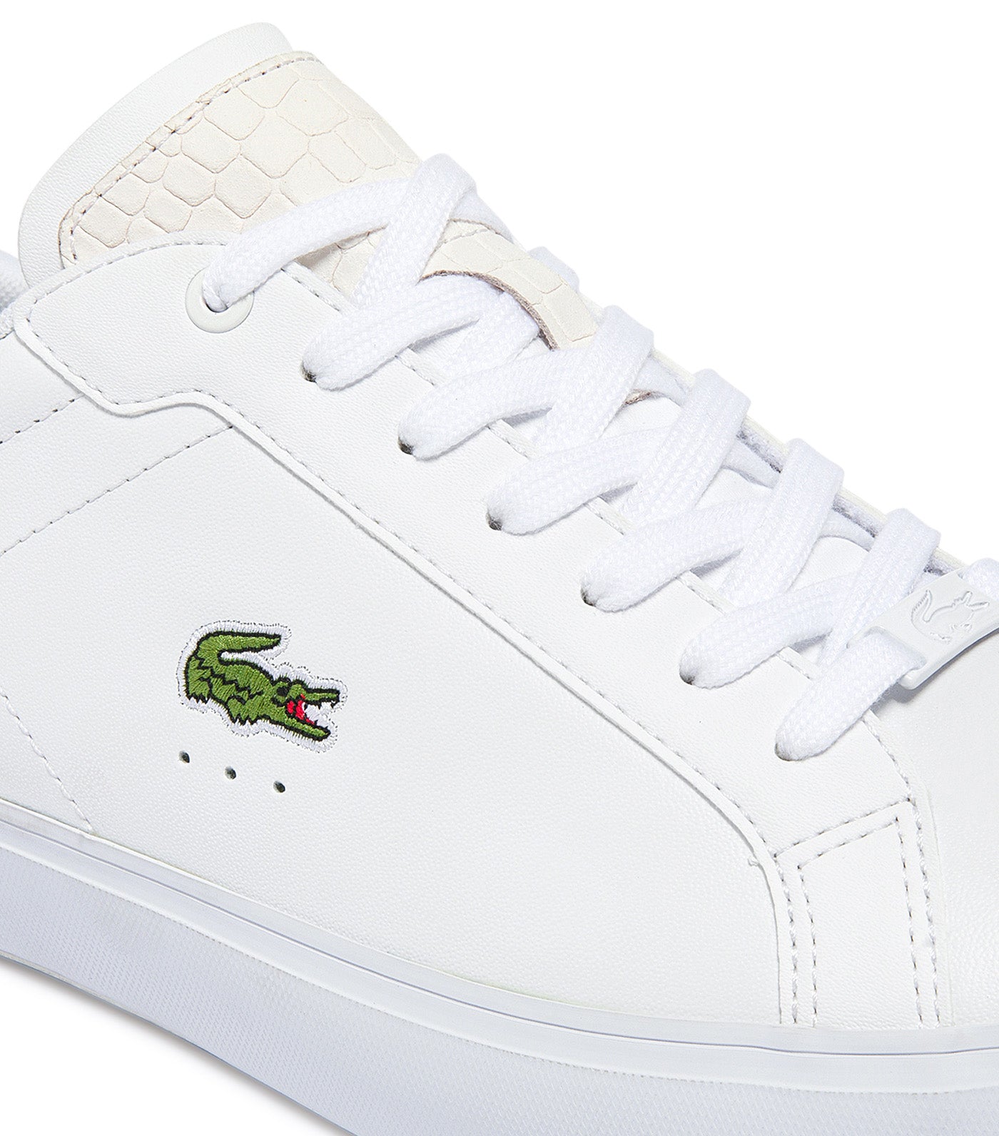 Men’s Powercourt Reptile Print Leather Trainers