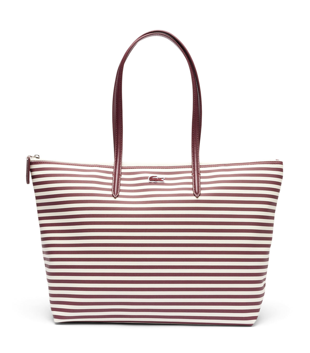 L.12.12 Concept Striped Tote Stripes Expresso Farine