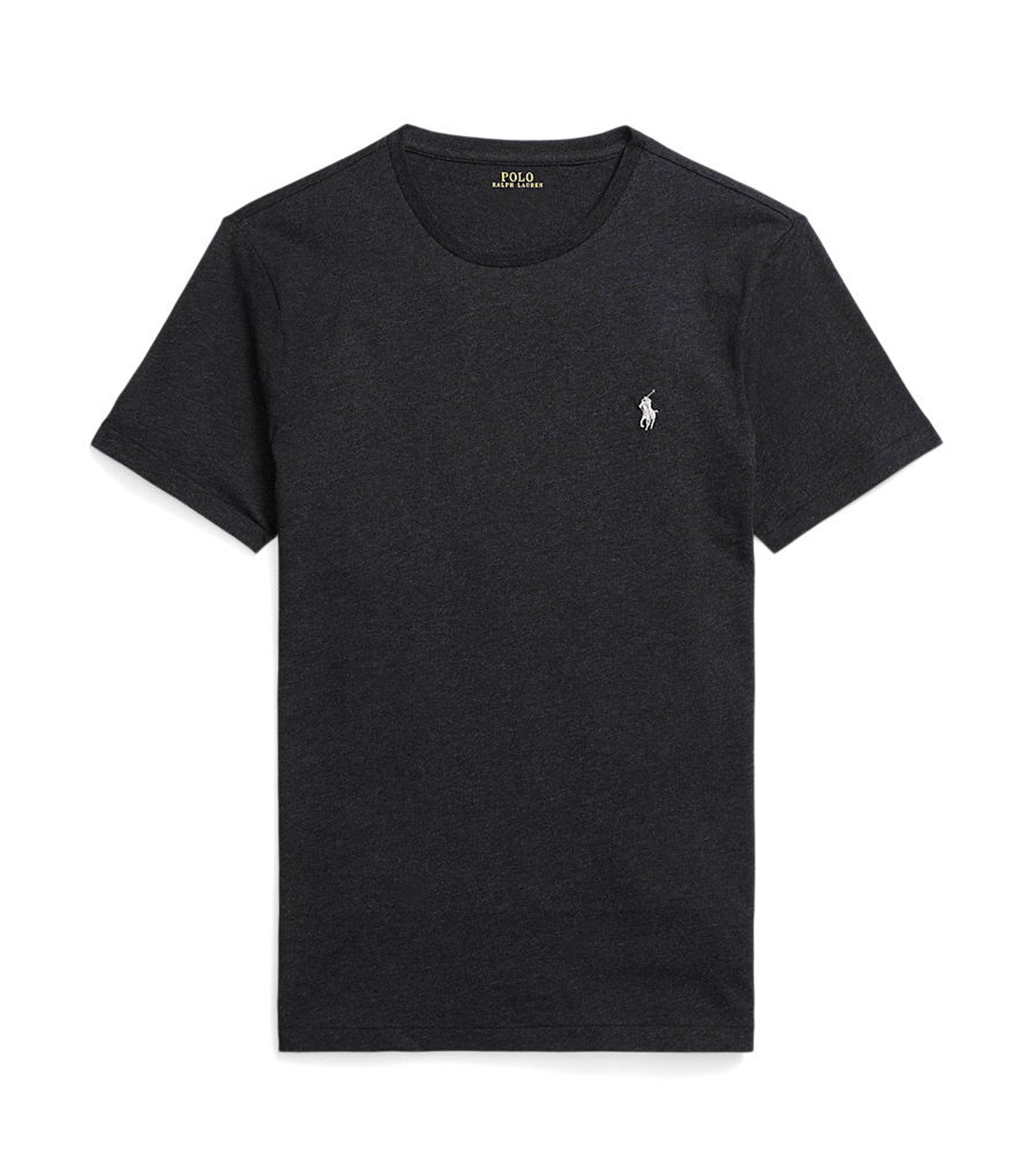 Men's Custom Slim Fit Jersey Crewneck T-Shirt Black Heather