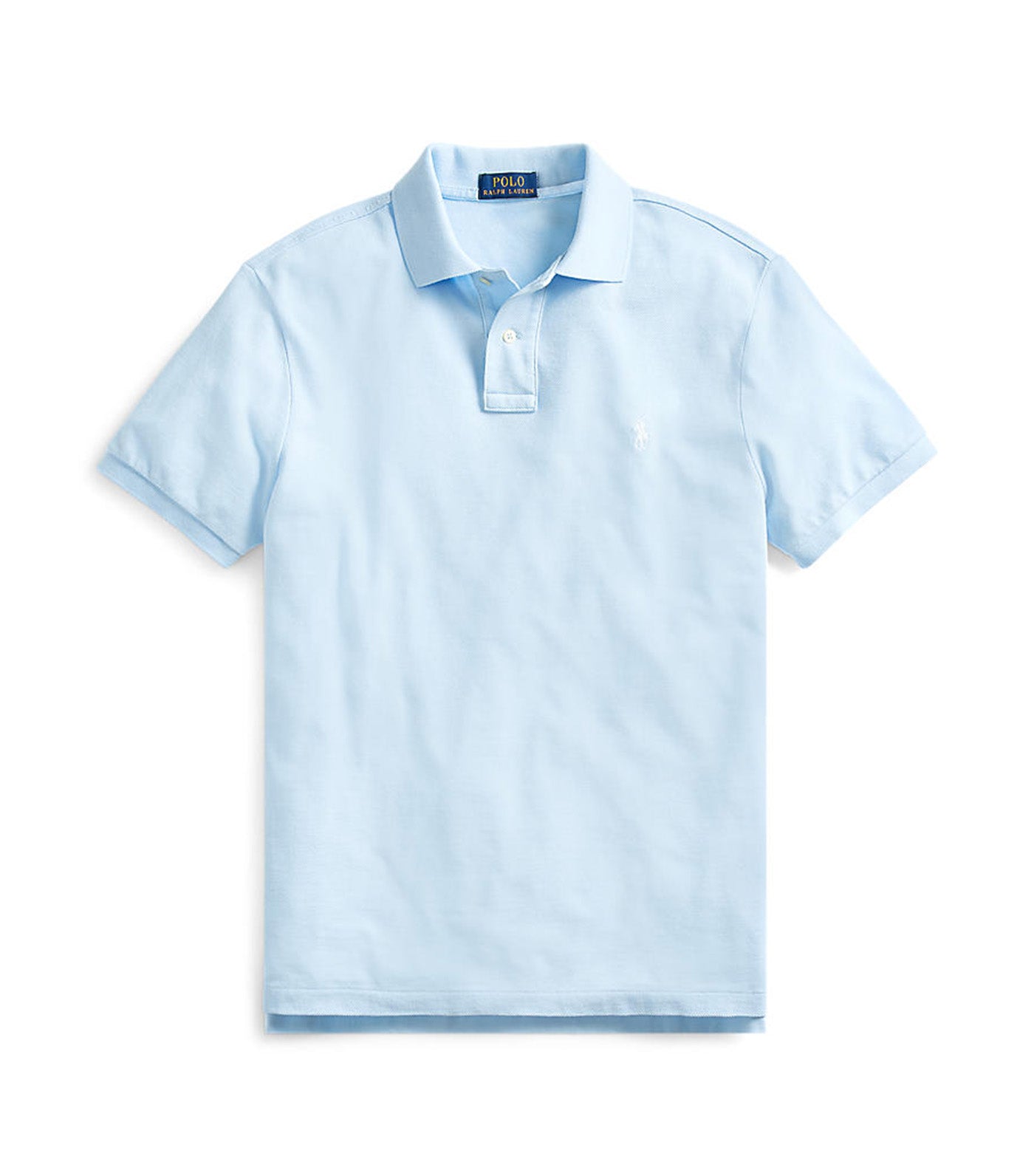 Men’s Custom Slim Fit Mesh Polo Shirt Blue