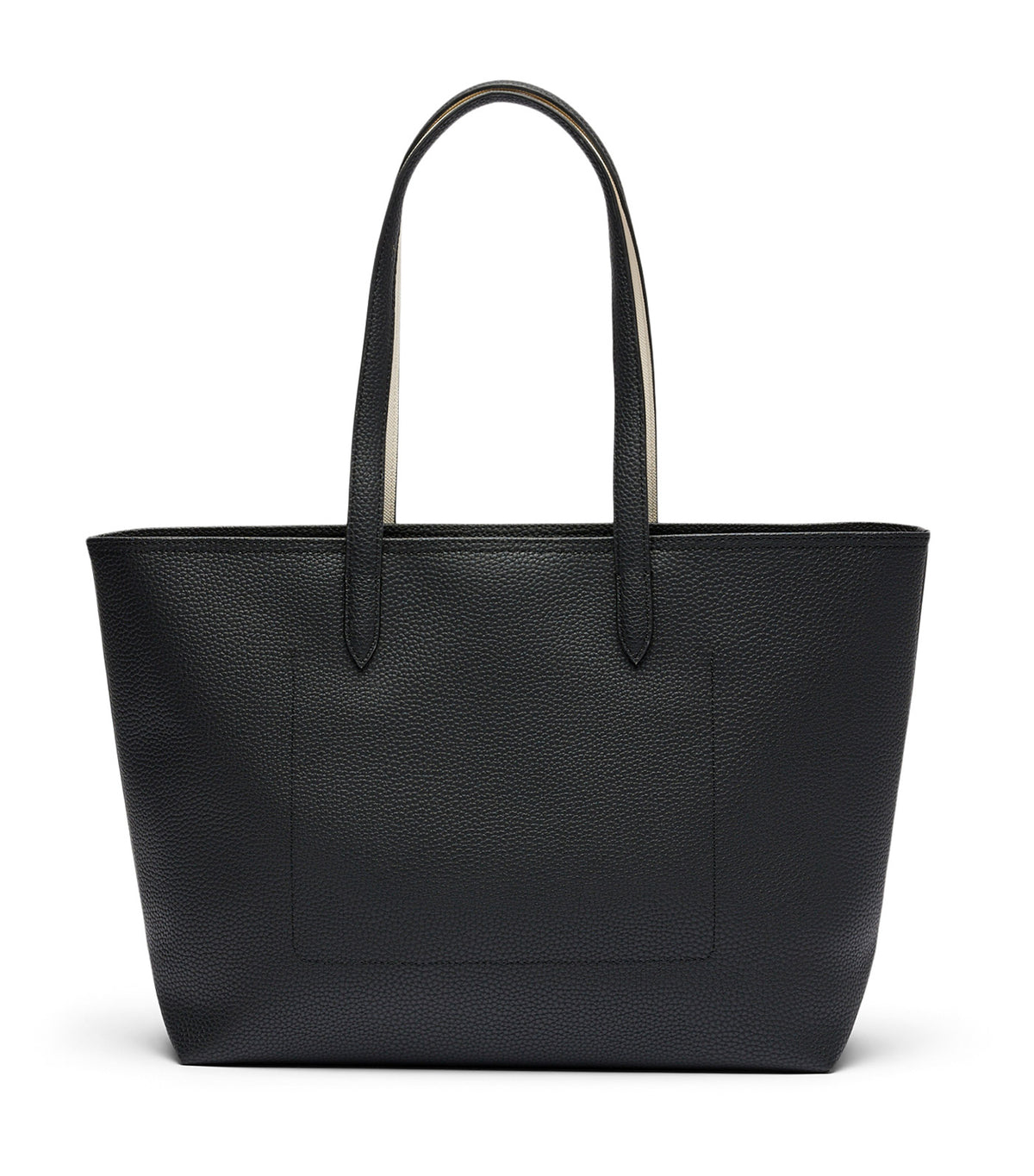Anna Zipped Shopping Bag Noir Farine