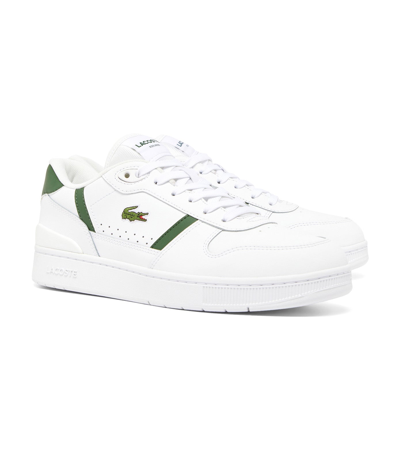Men's T-Clip Set Trainers White/Dark Green