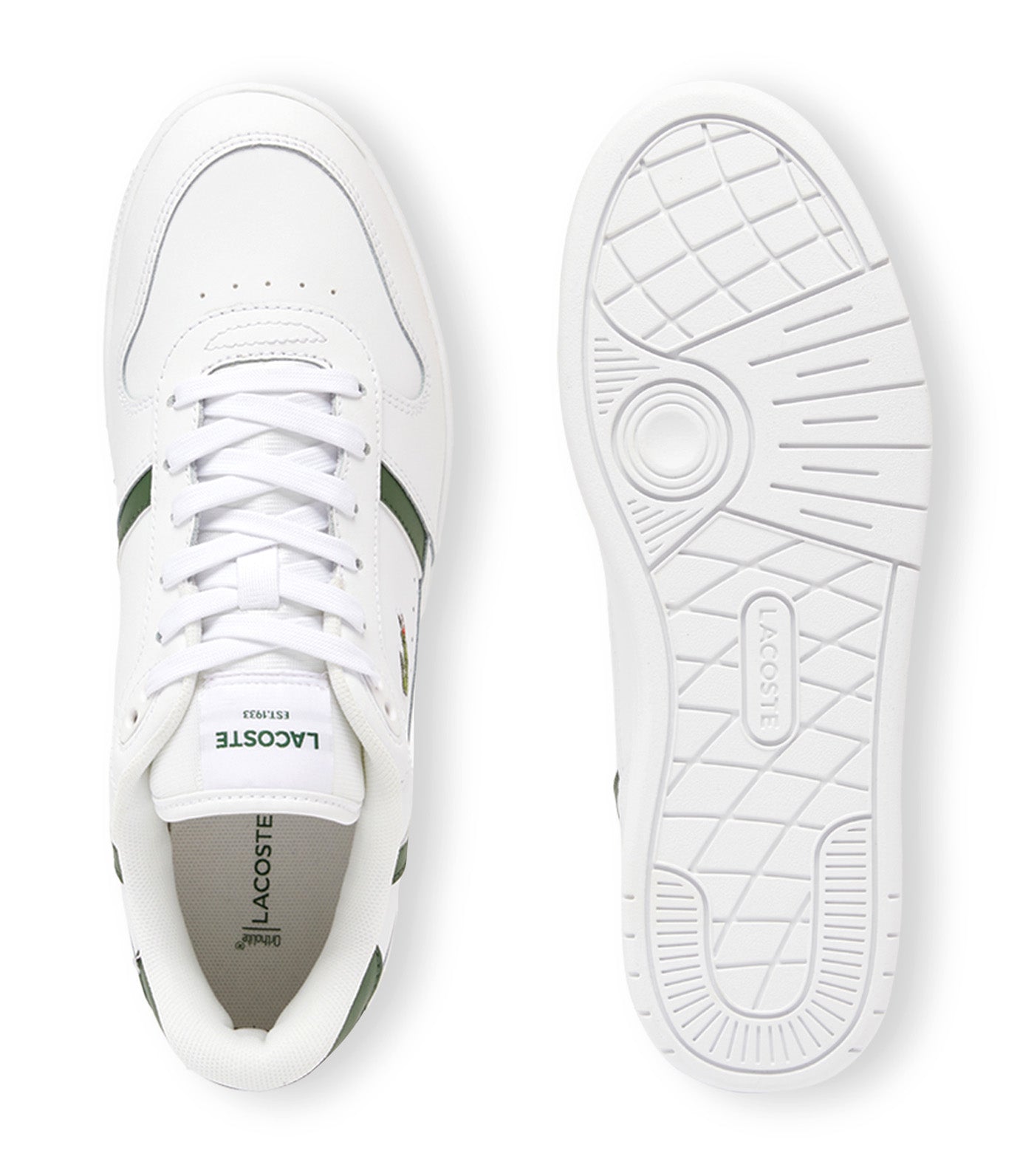Men's T-Clip Set Trainers White/Dark Green