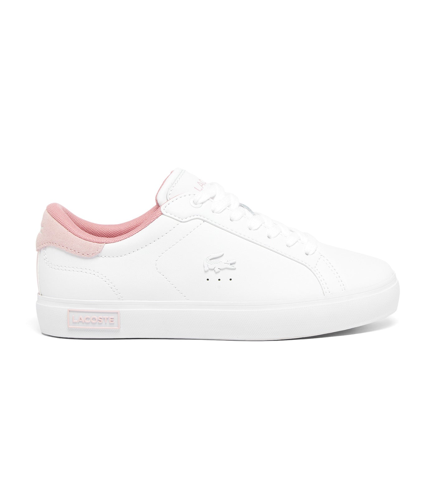Women's Powercourt Leather Sneakers White/Pink