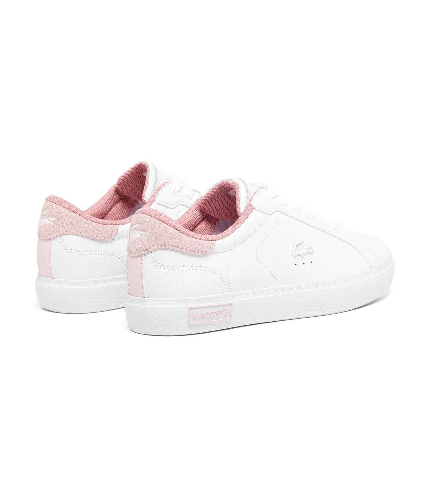 Women's Powercourt Leather Sneakers White/Pink