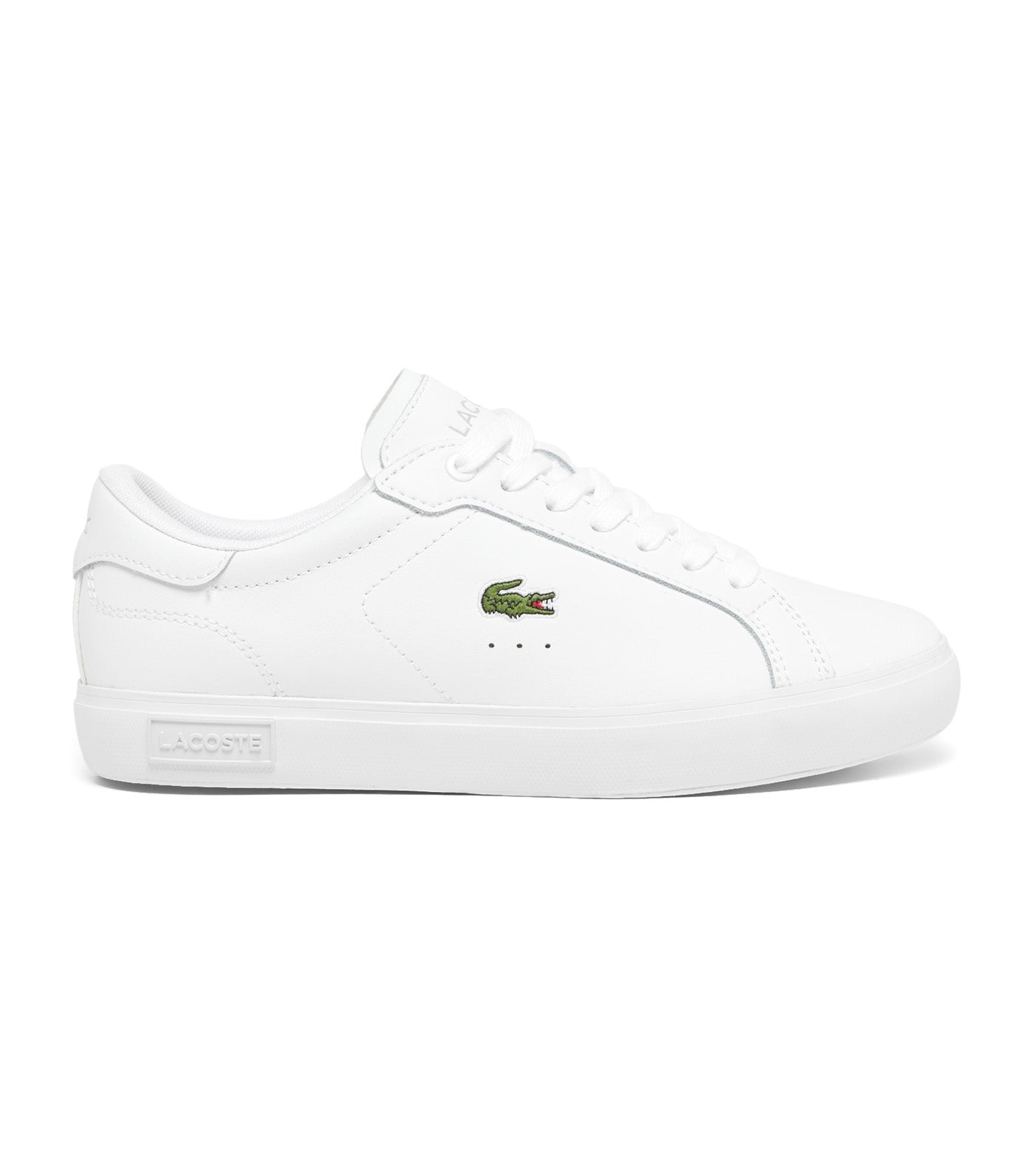 Women's Powercourt Leather Sneakers White/White