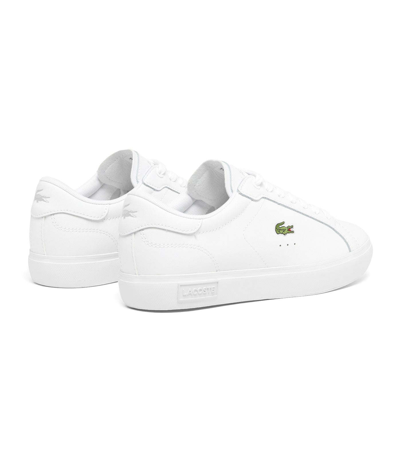 Women's Powercourt Leather Sneakers White/White