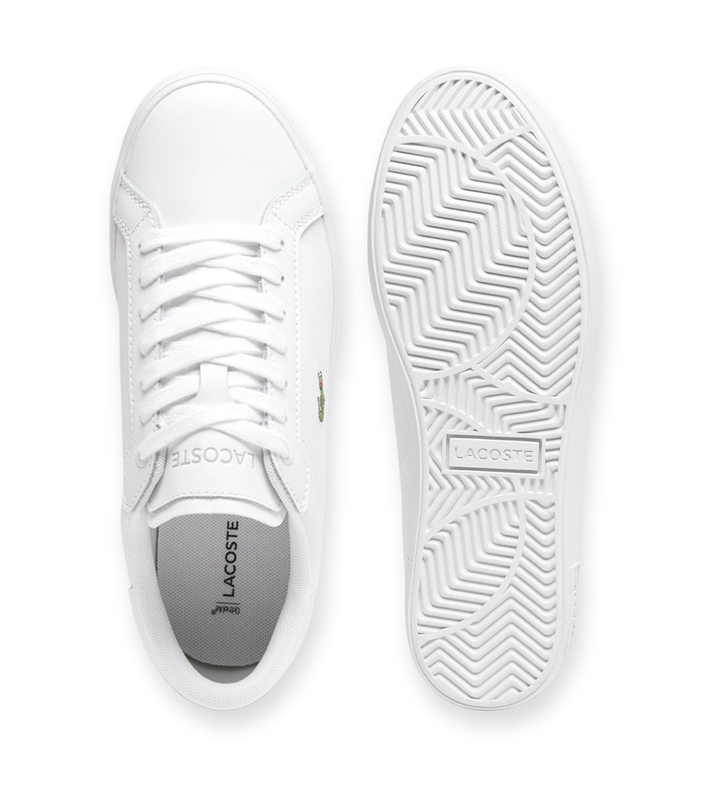 Women's Powercourt Leather Sneakers White/White