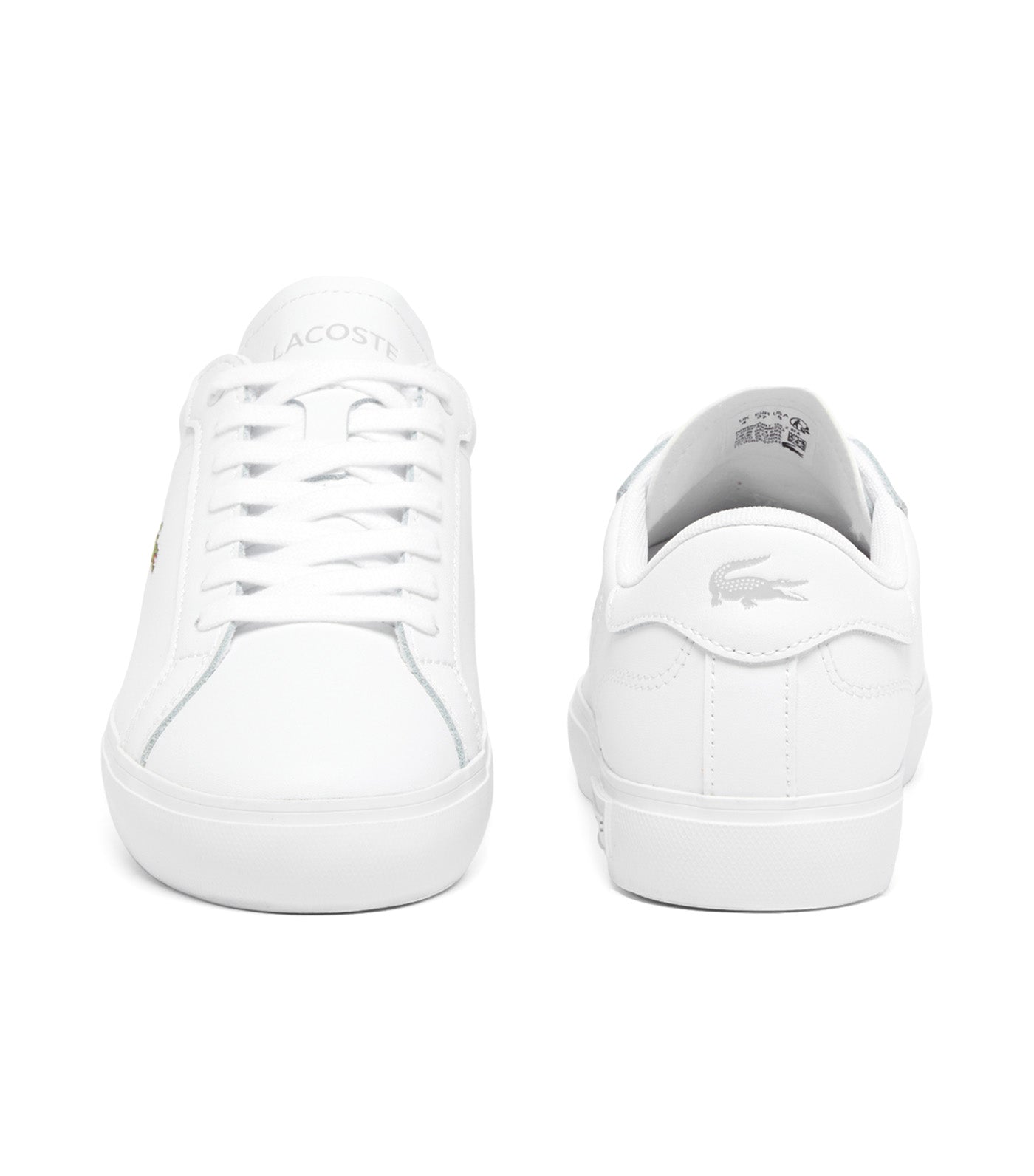 Women's Powercourt Leather Sneakers White/White