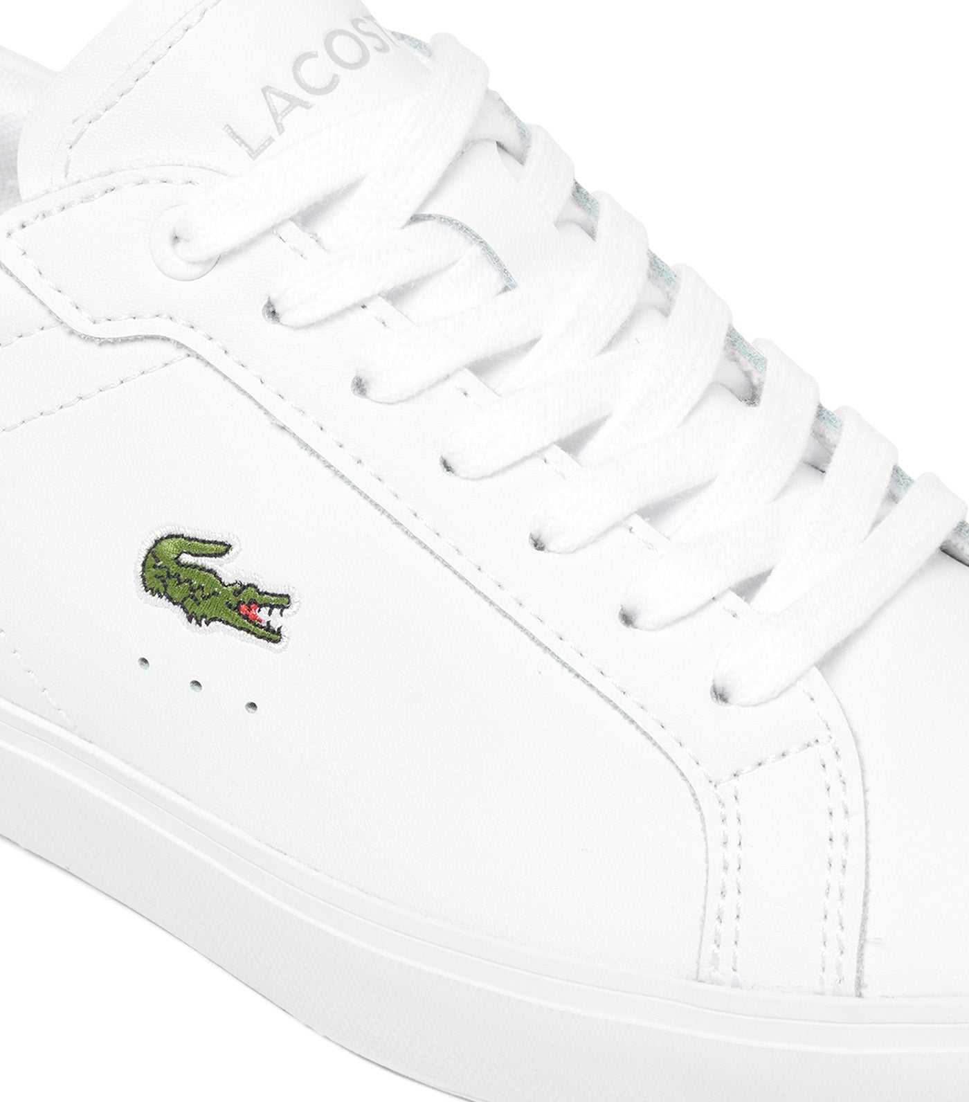 Women's Powercourt Leather Sneakers White/White