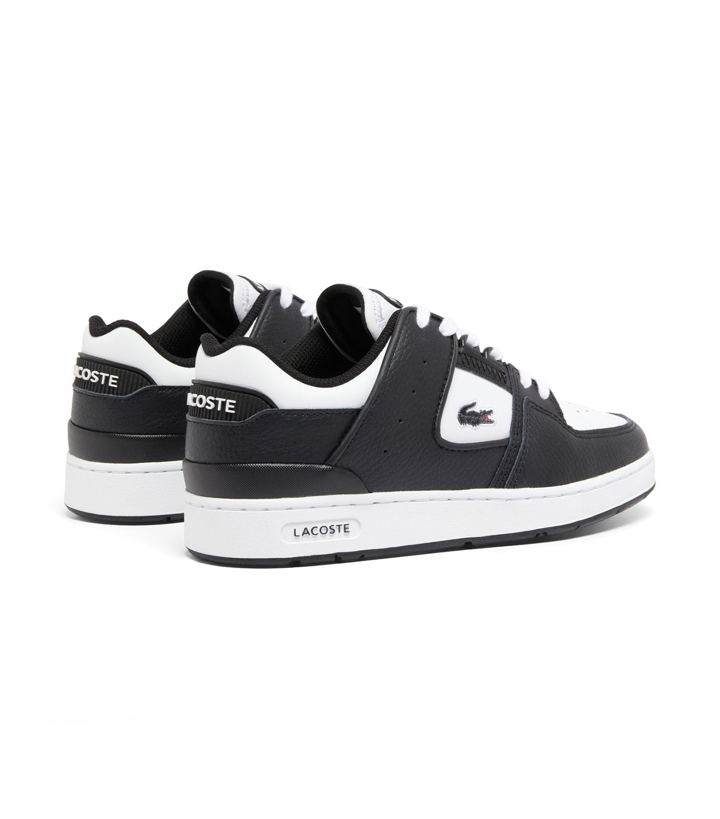 Women's Court Cage Leather Sneakers Black/White