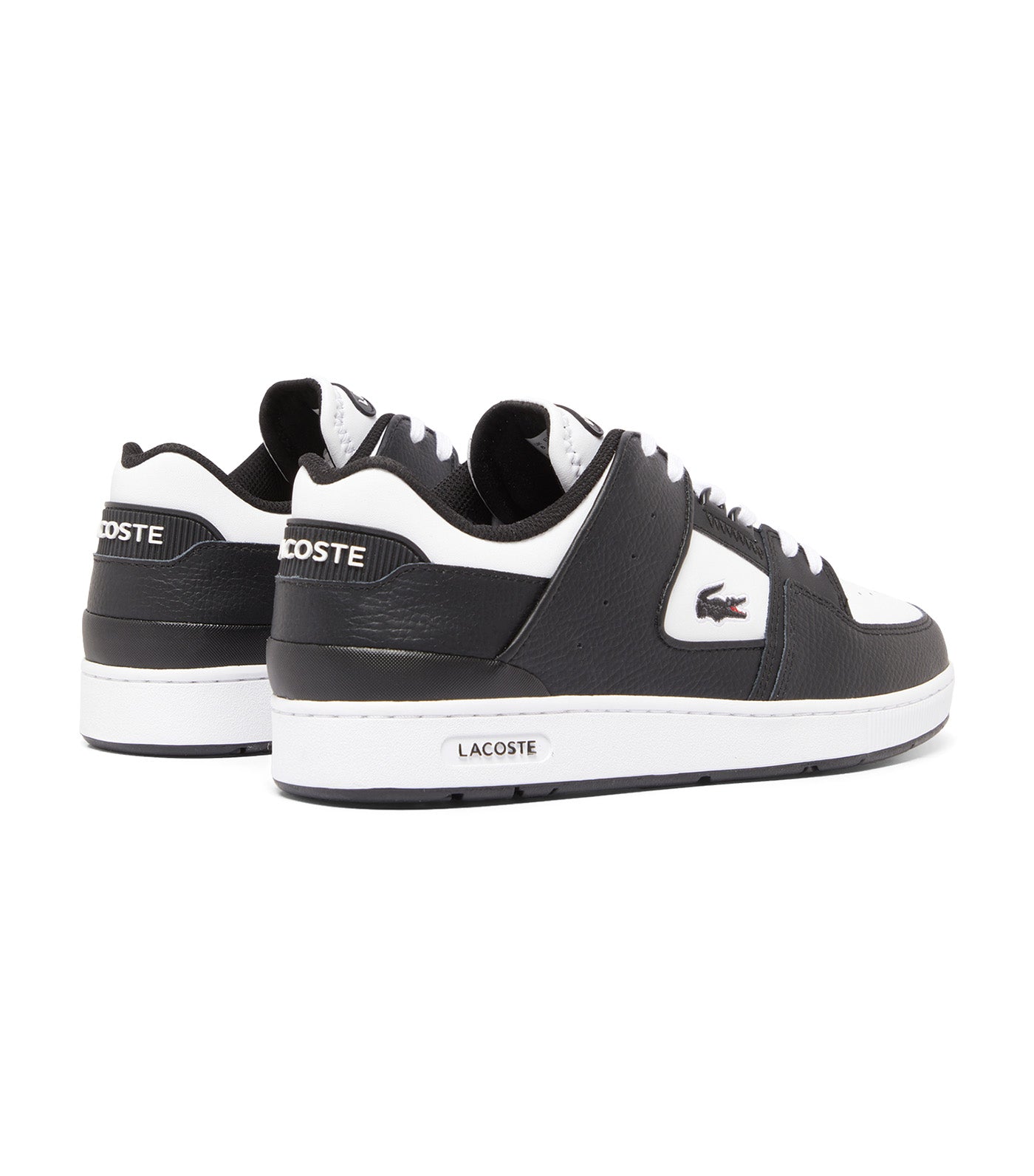 Men's Court Cage Leather Sneakers Black/White