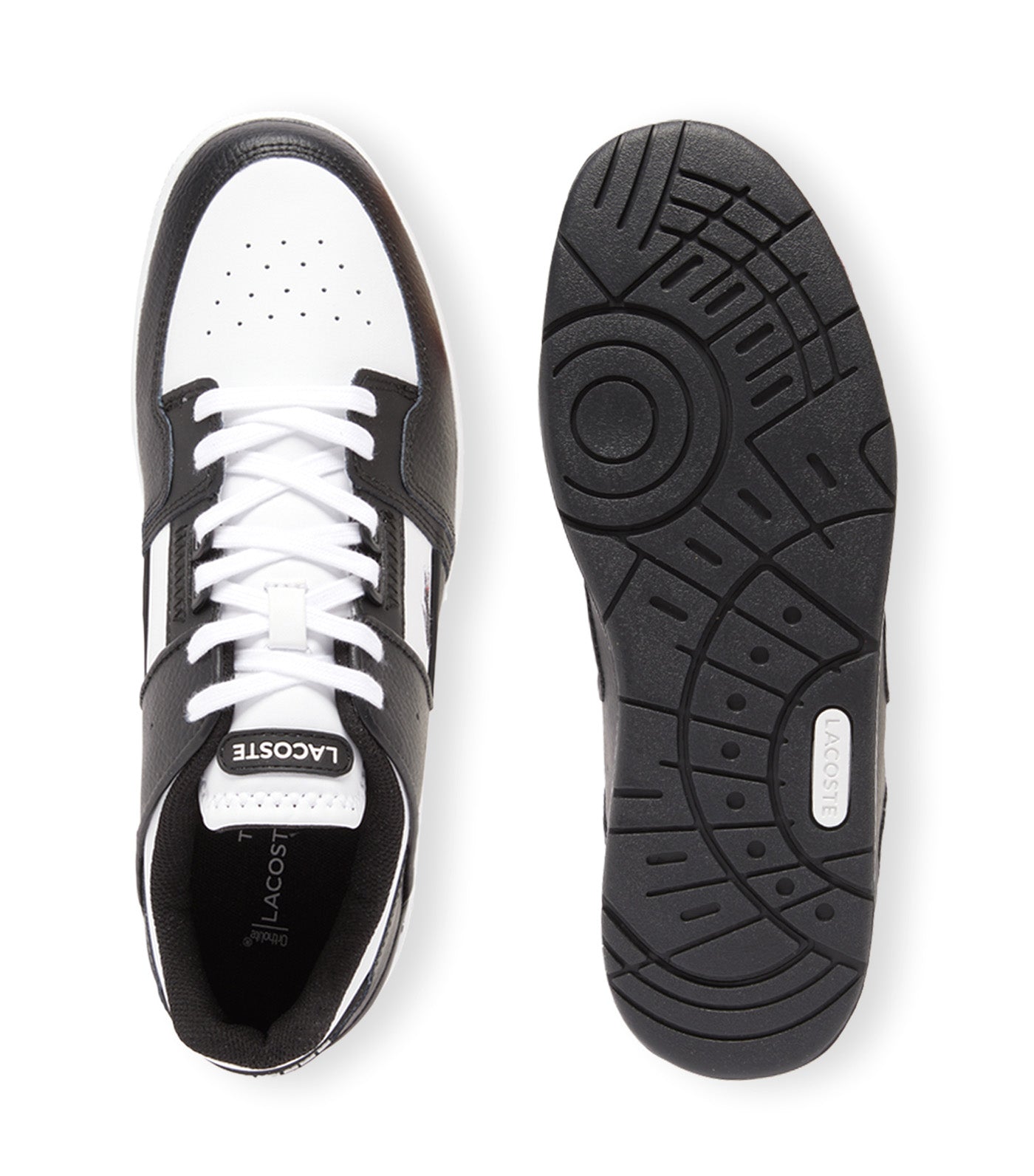 Men's Court Cage Leather Sneakers Black/White