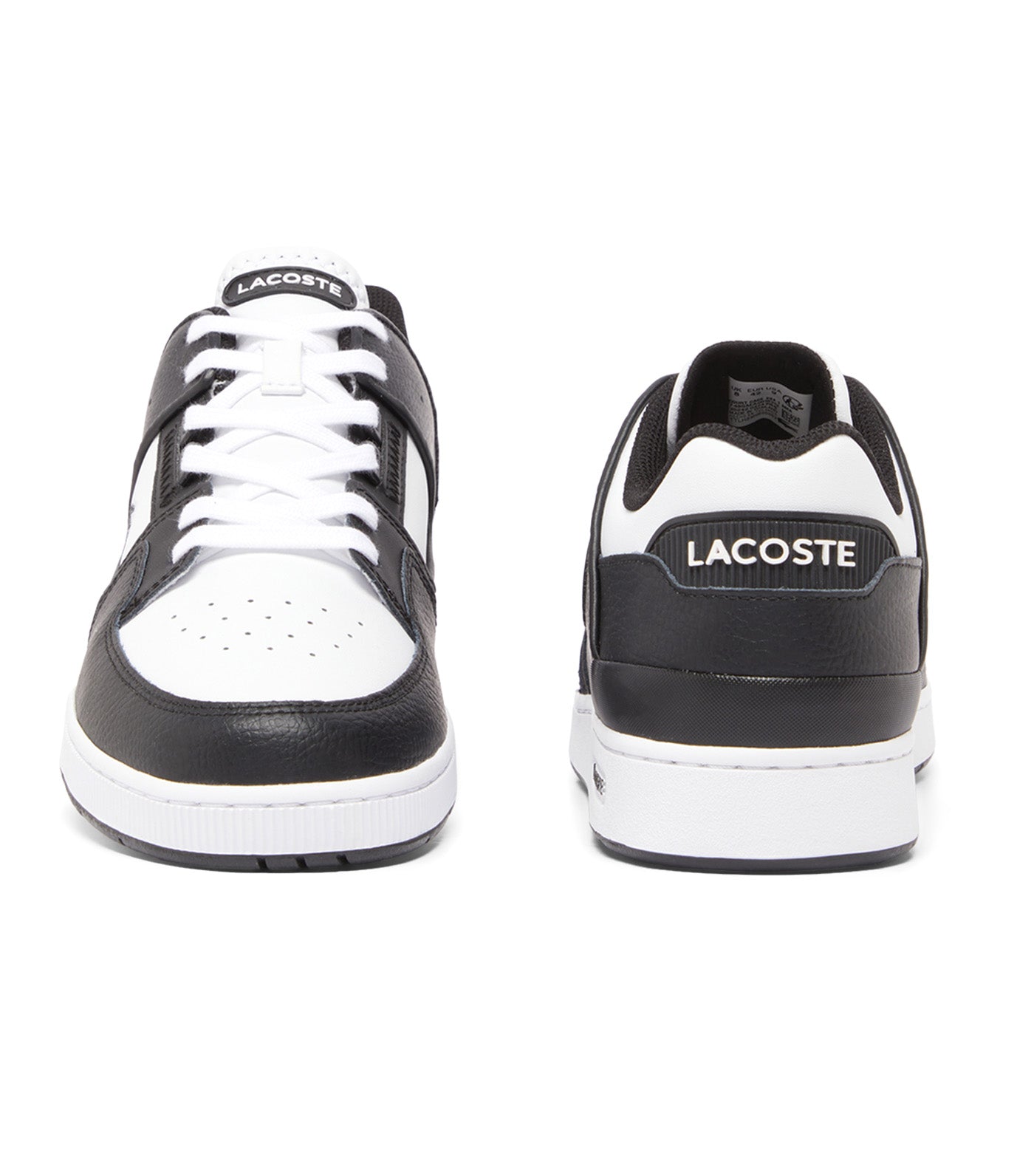 Men's Court Cage Leather Sneakers Black/White