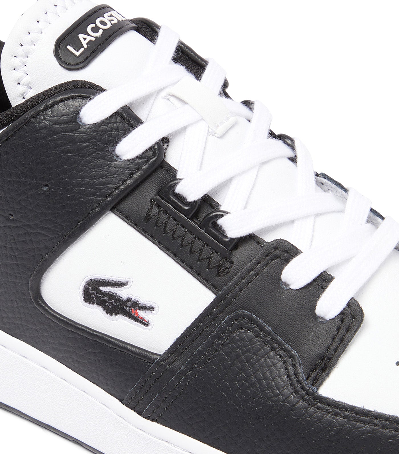 Men's Court Cage Leather Sneakers Black/White