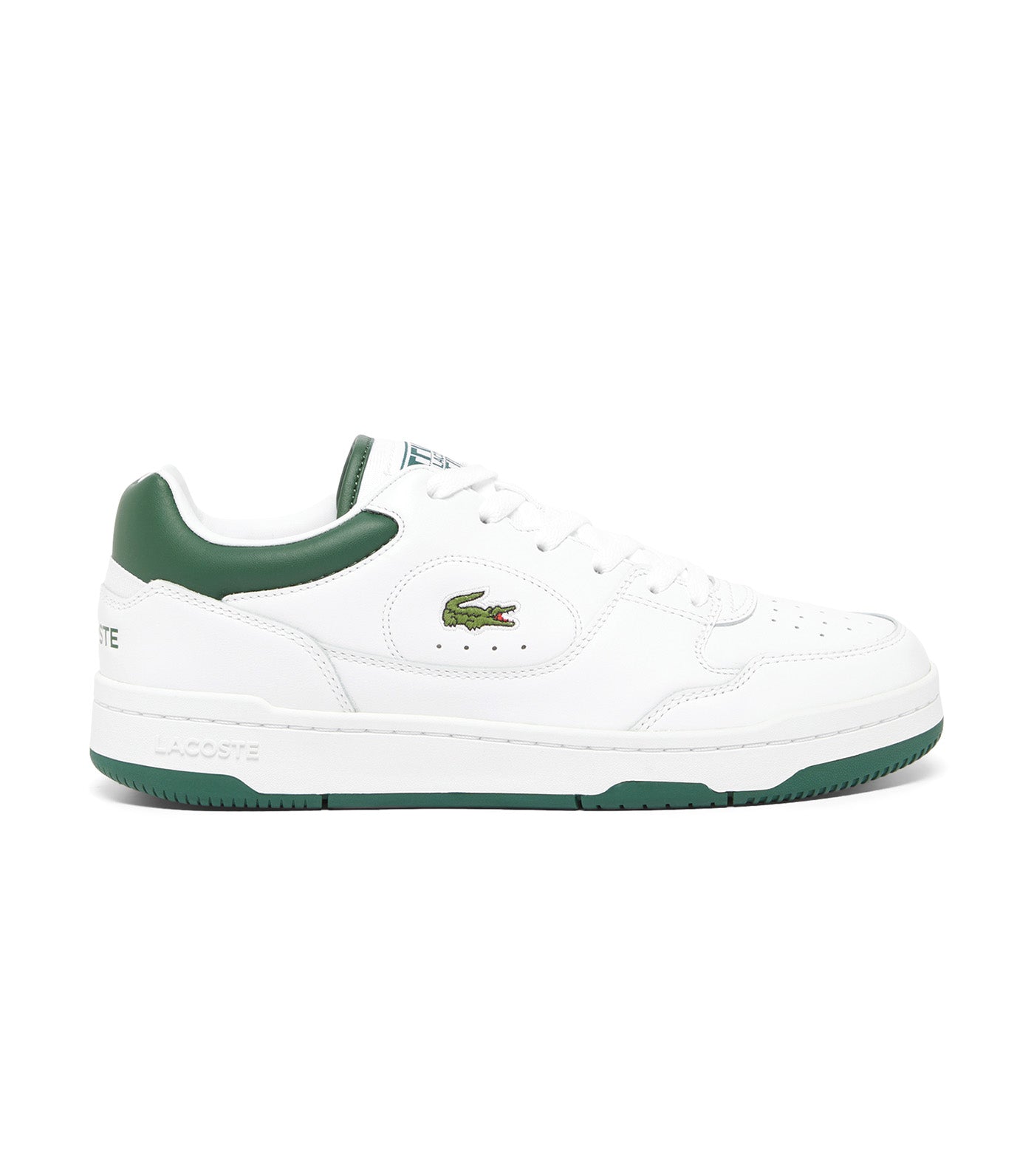 Men's Linedrive Leather Sneakers White/Dark Green