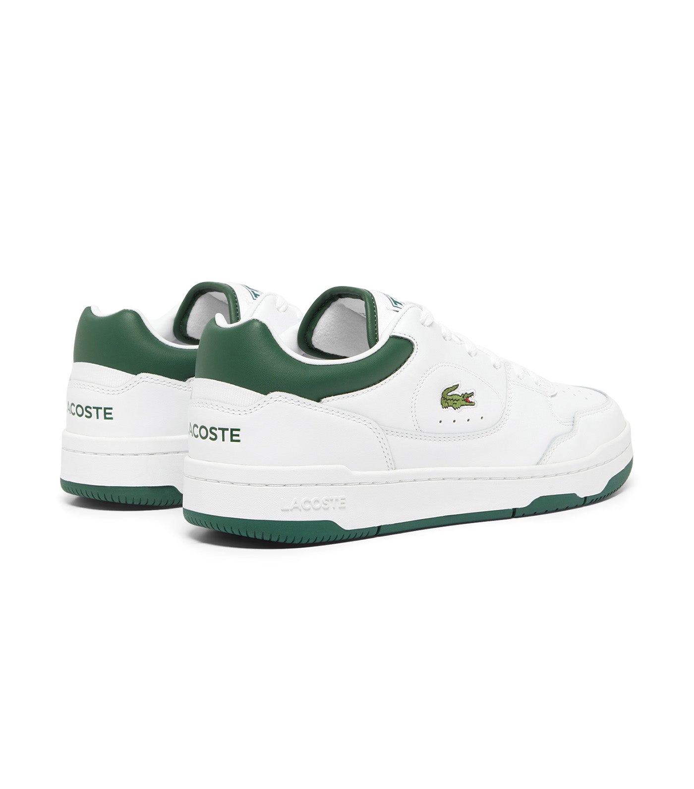 Men's Linedrive Leather Sneakers White/Dark Green