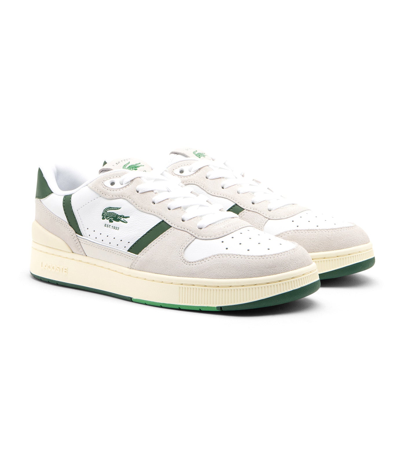 Men's T-Clip Set Sneakers White/Dark Green