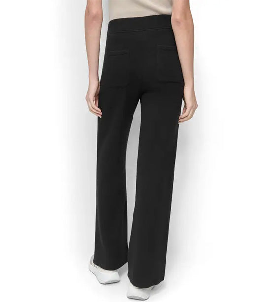 Hacci Wide Leg Pant Black