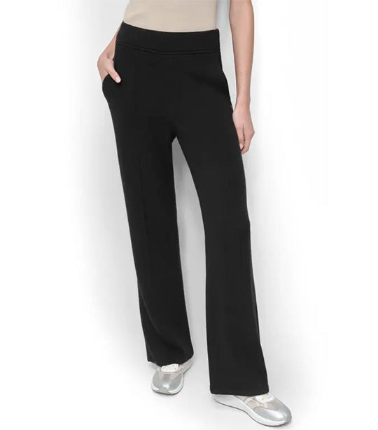 Hacci Wide Leg Pant Black