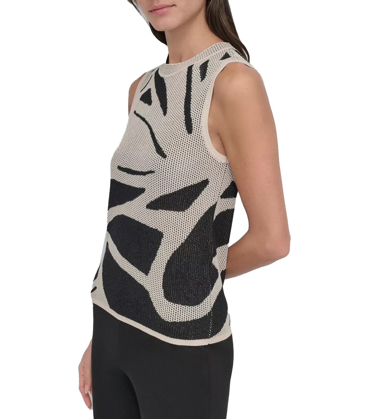Short Sleeve Jacquard Top